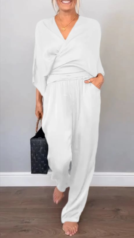 Sophia™ Casual Satin Jumpsuit