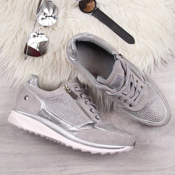 Yulia | Advanced Comfort & Support Zip-Up Sneakers for Women