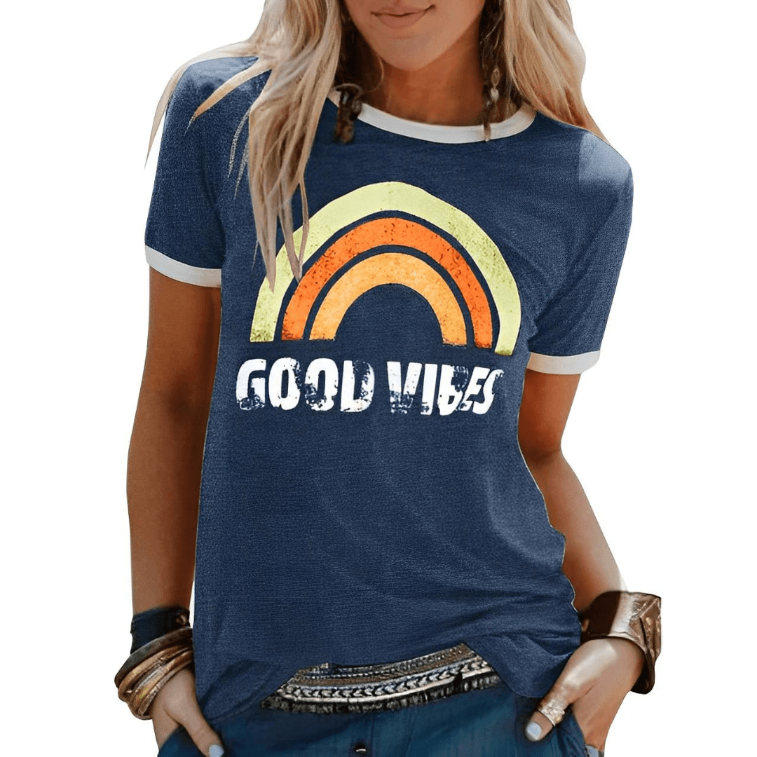 Tatiana – Retro Good Vibes Graphic T-Shirt for Women