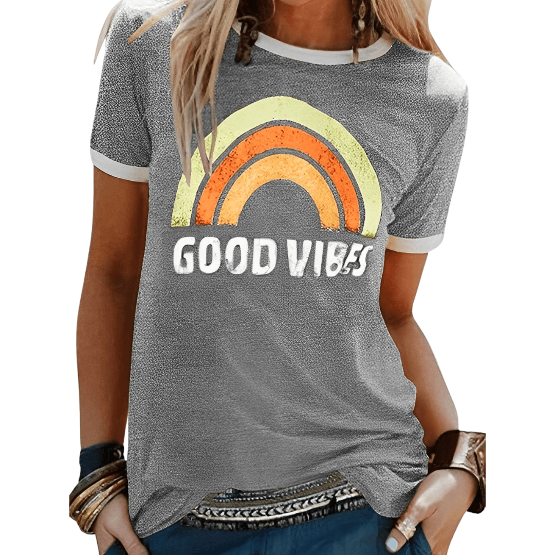Tatiana – Retro Good Vibes Graphic T-Shirt for Women