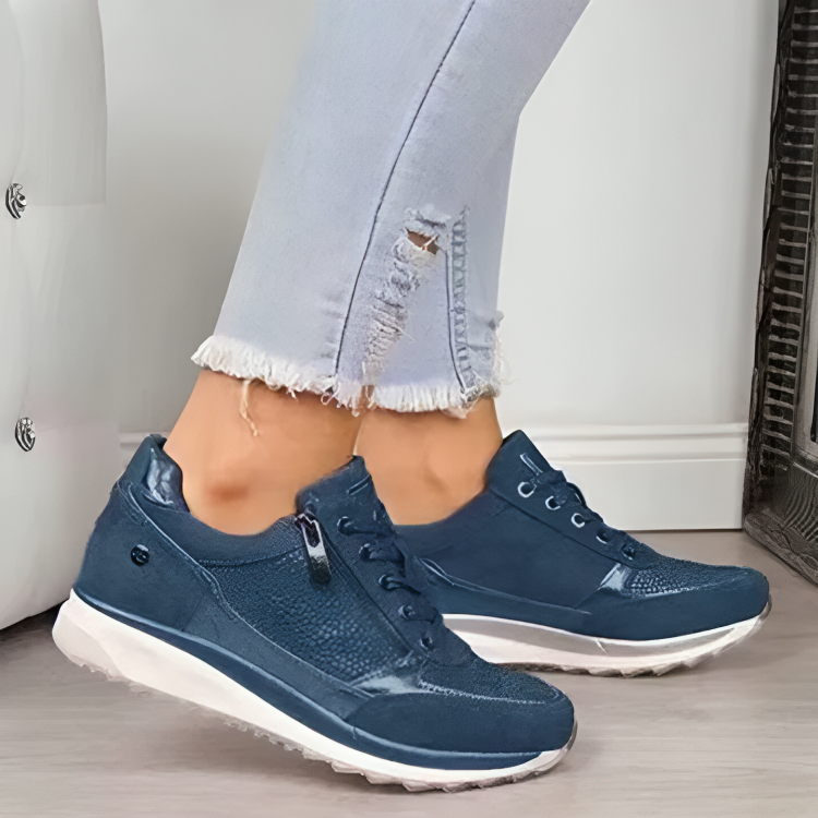 Yulia | Advanced Comfort & Support Zip-Up Sneakers for Women