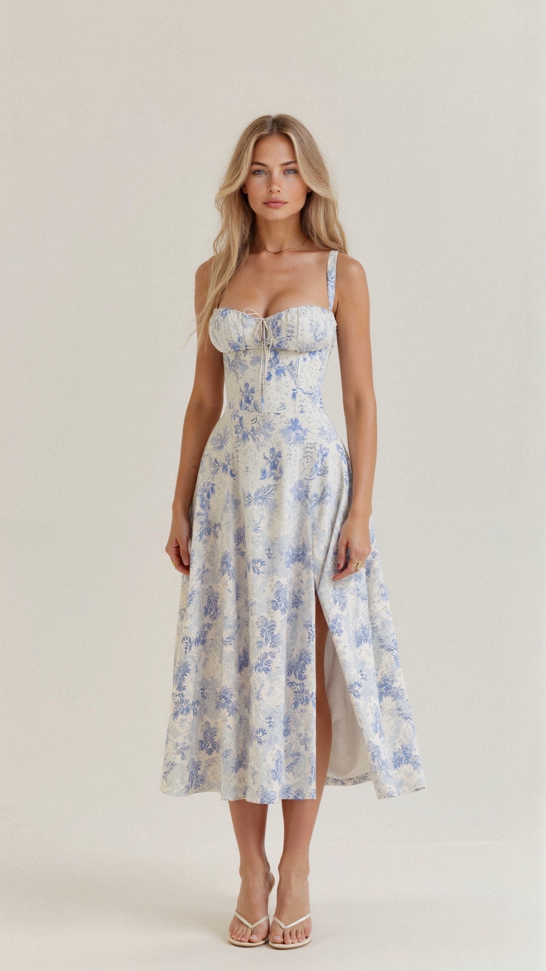 Arabella Tailored Women's Dress with Lacing and Heart Neckline