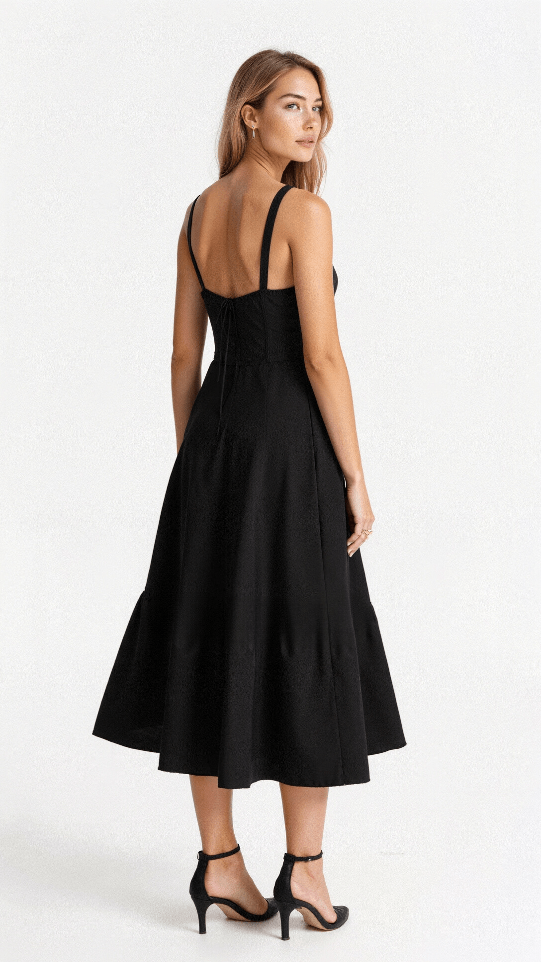 Arabella Tailored Women's Dress with Lacing and Heart Neckline