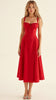 Arabella Tailored Women's Dress with Lacing and Heart Neckline