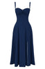 Arabella Tailored Women's Dress with Lacing and Heart Neckline