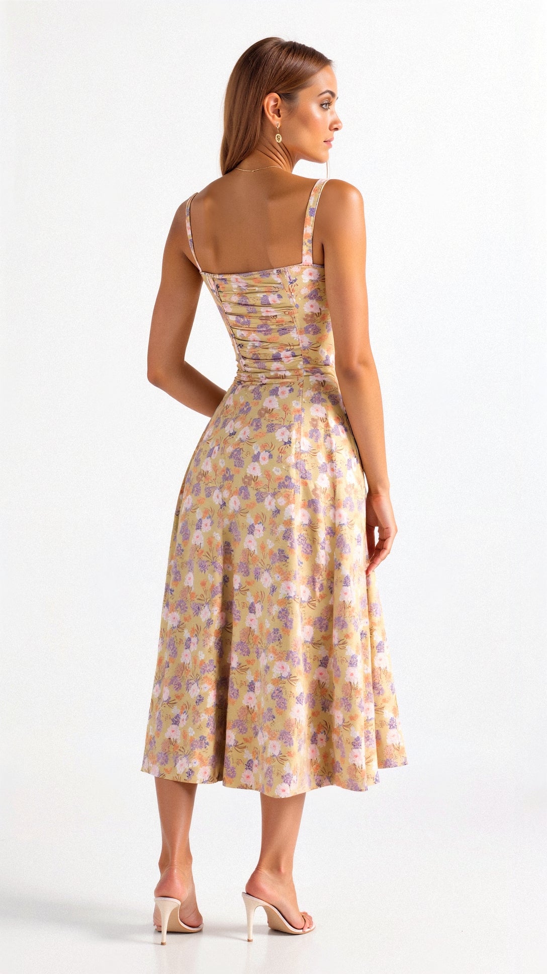 Arabella Tailored Women's Dress with Lacing and Heart Neckline