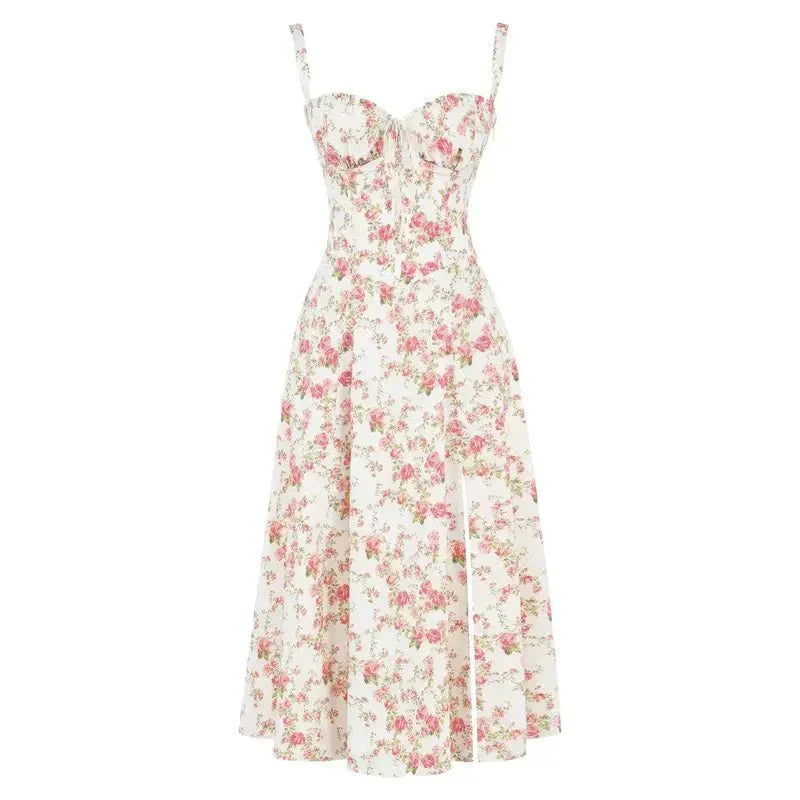 Arabella Tailored Women's Dress with Lacing and Heart Neckline
