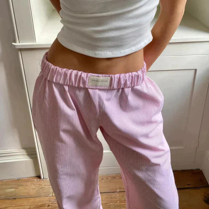 Women's Linen Pants with Loose Fit – Various Colors