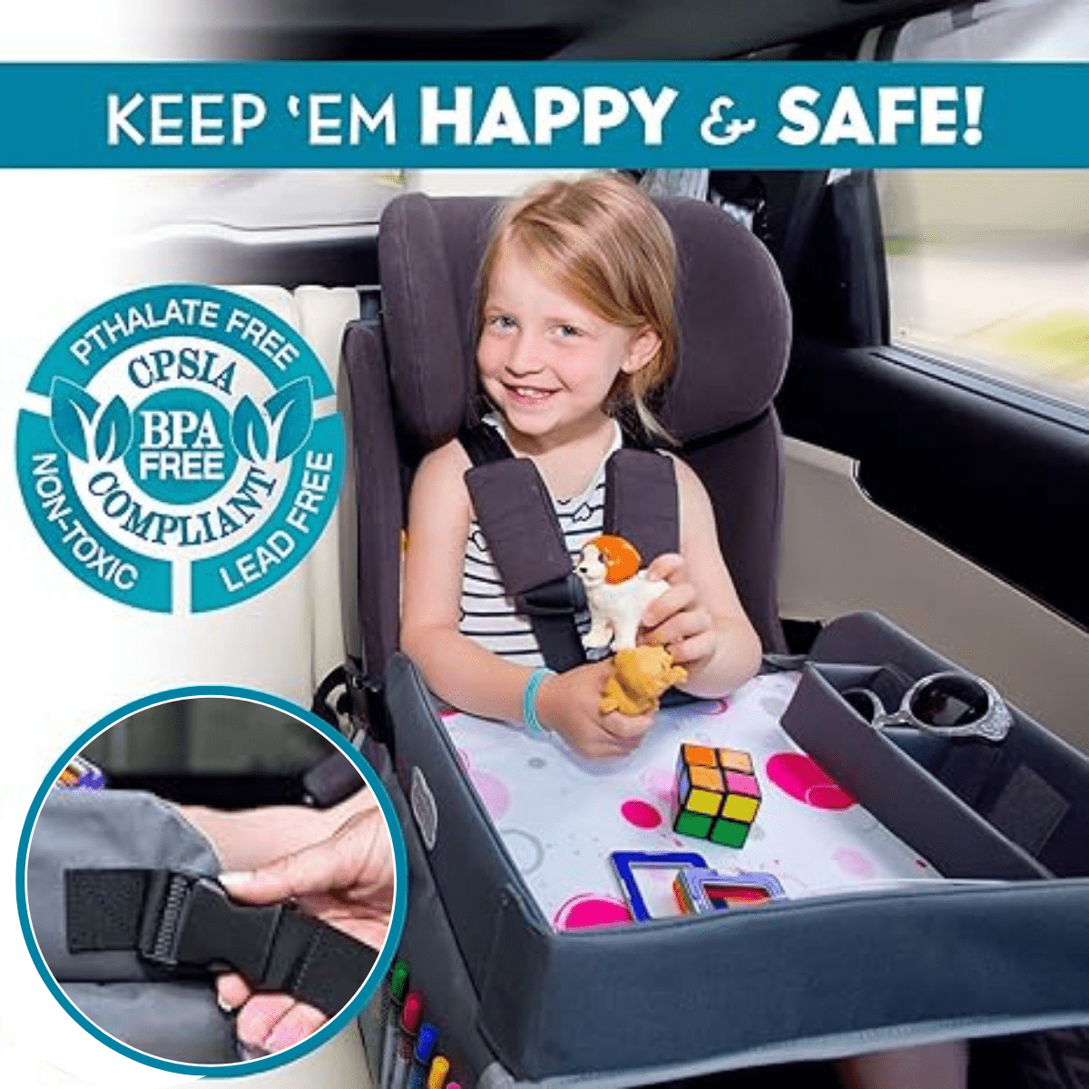 1+1 Free | KiddoTray™ Perfect for Mess-Free Car Rides