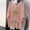 Kayla™ Crochet Knit Mesh Blouse