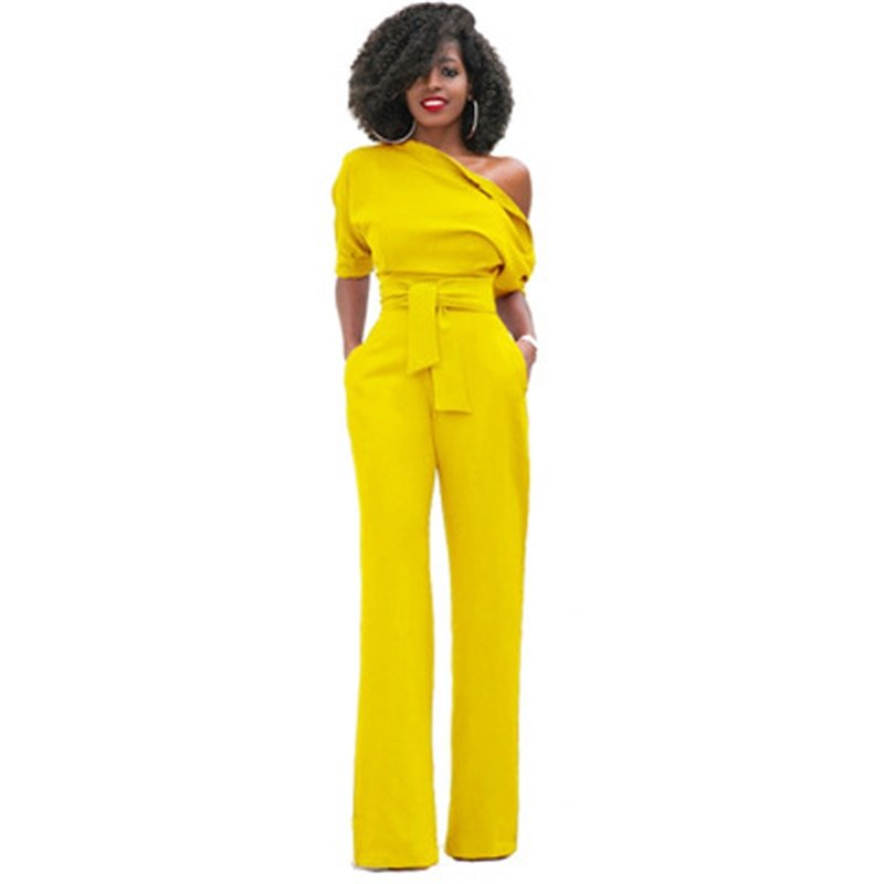 Asymmetrical Elegant Jumpsuit for Women | Formal